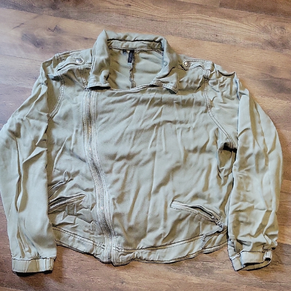 Green Moto Jacket